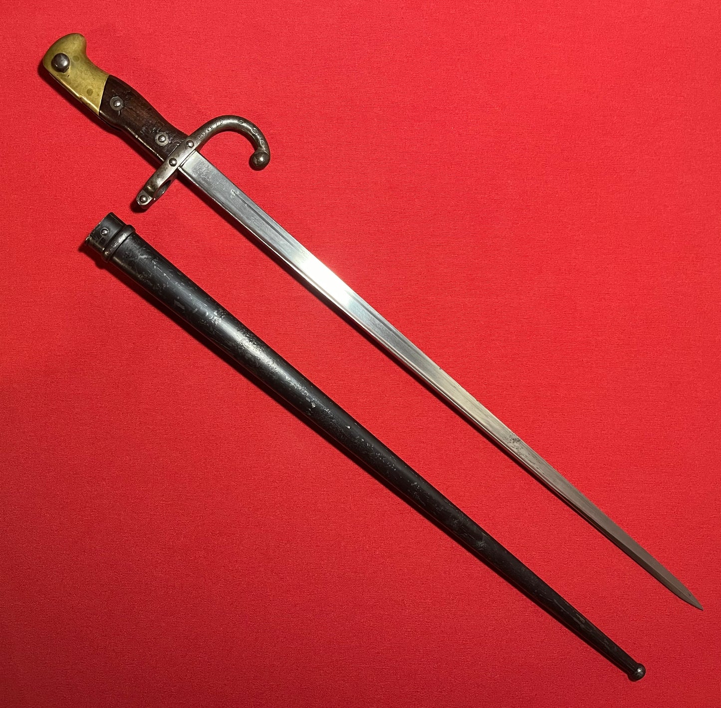 M1874 French Gras Bayonet with Matching Numbers Dated 1881