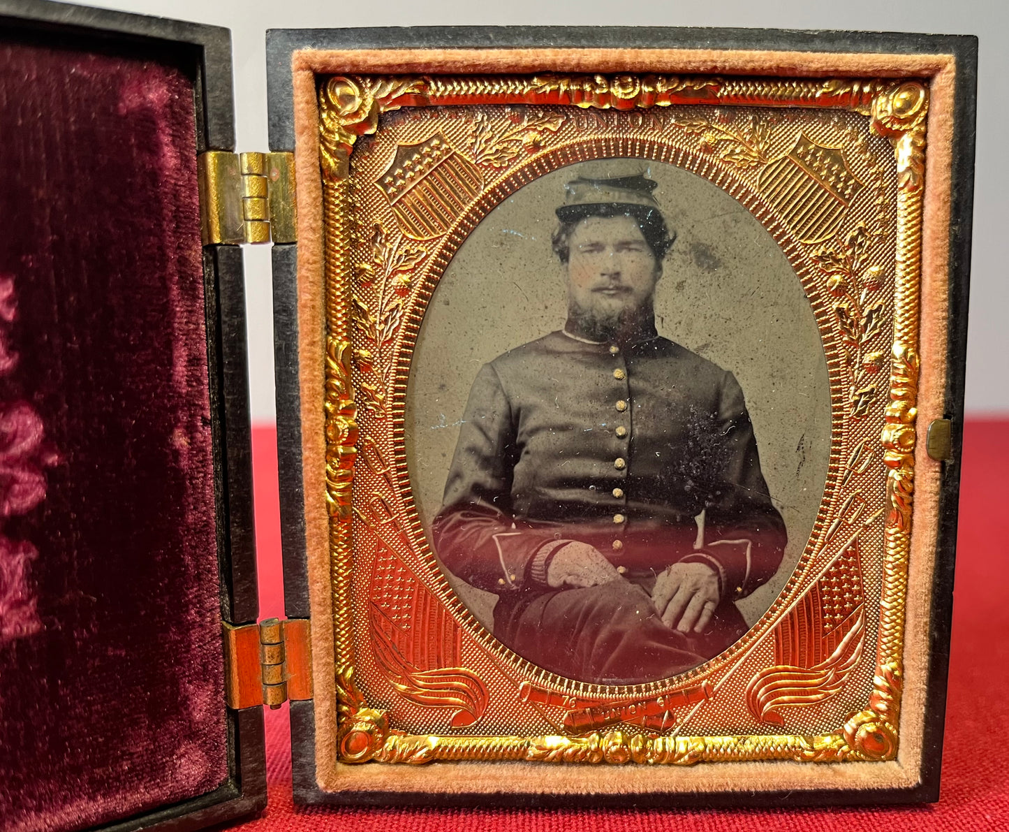 Civil War Soldier Image (Sixth Plate) in "Scarce” Constitution Case