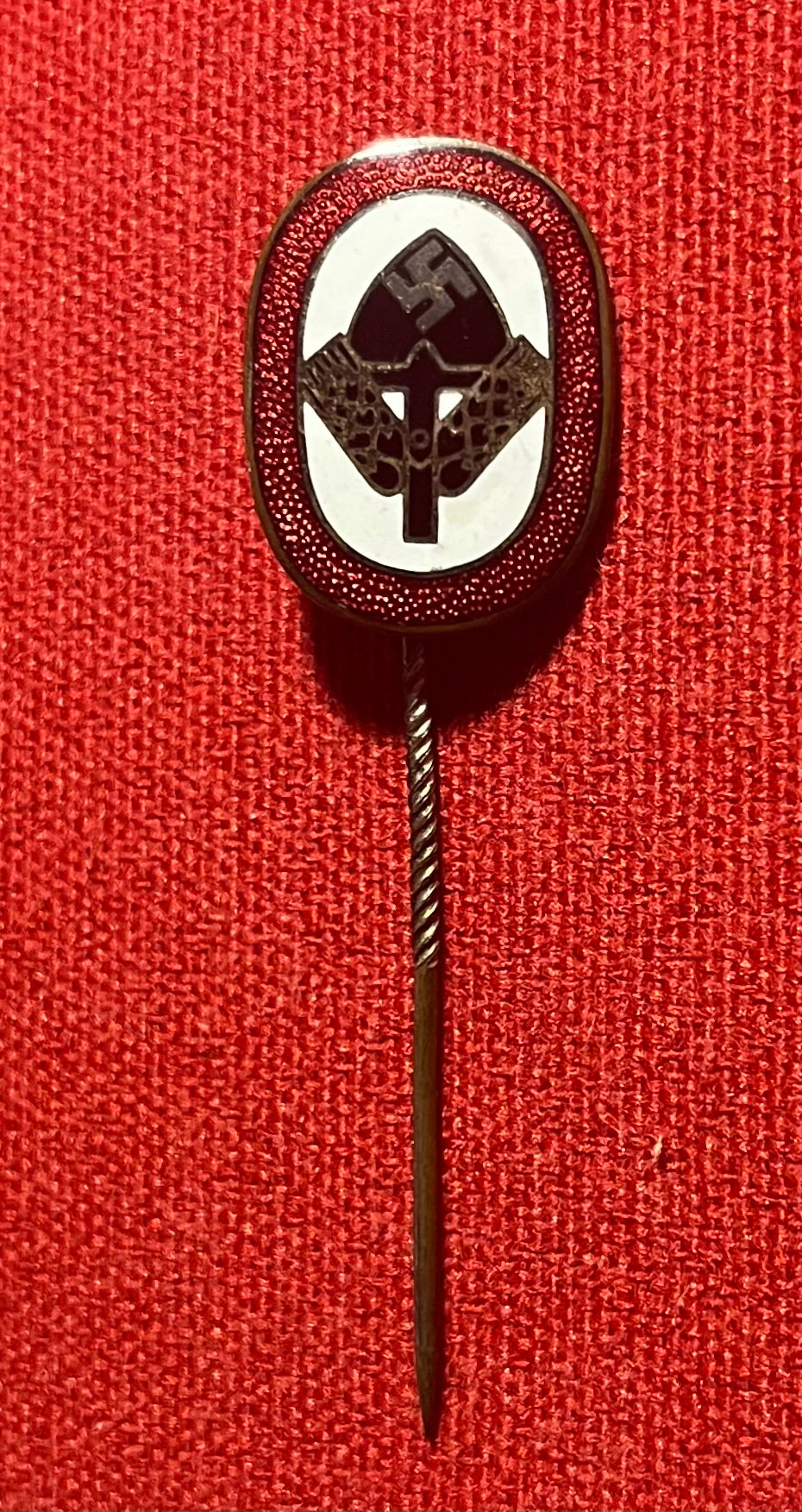 Authentic / WW2 German NSDAP (NAZI PARTY) RAD MEMBERS STICK PIN & Photos