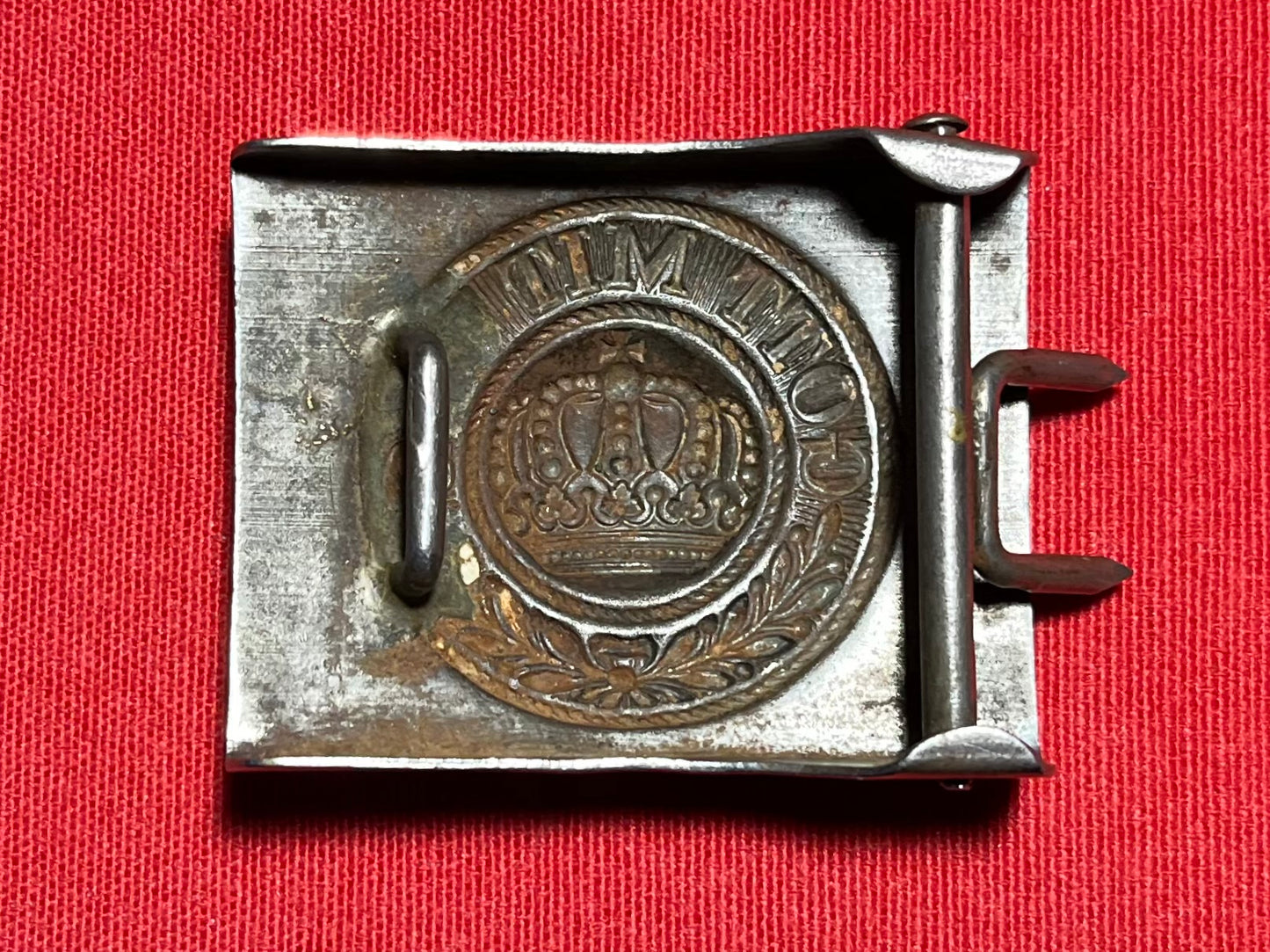 Authentic WWI German Prussian Belt Buckle "Gott Mit Uns" God Is With Us