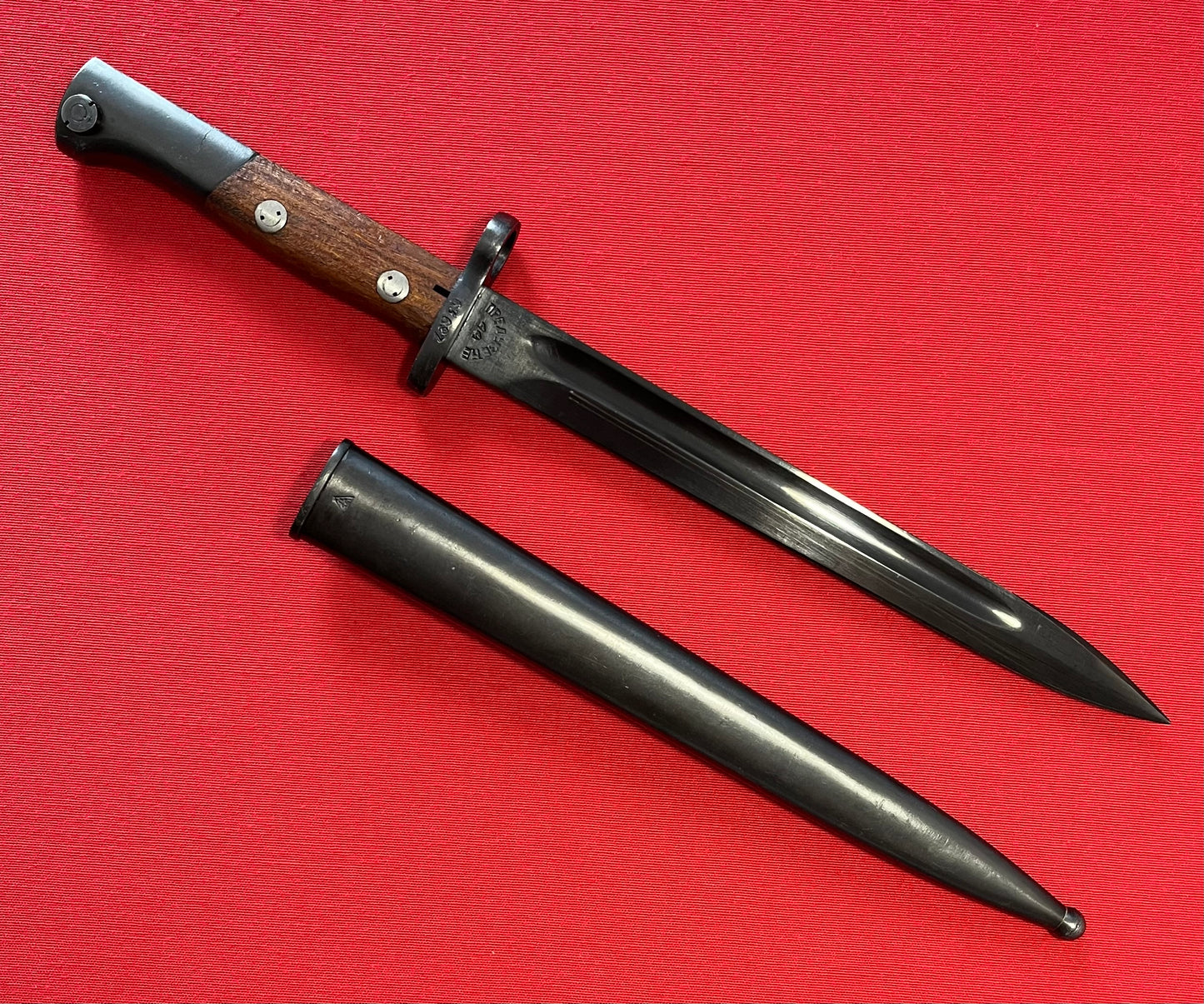 Yugo Yugoslavian M48 K98 Mauser Bayonet & Scabbard with Frog