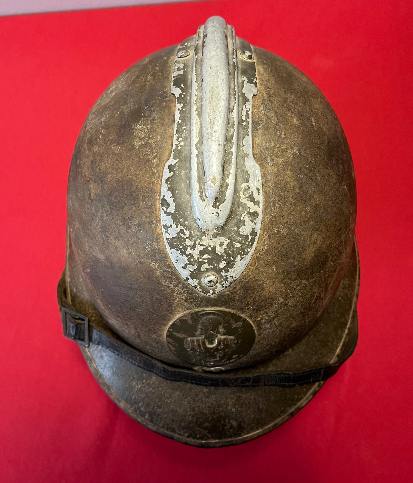 Original WWII French M1926 Adrian Engineer Helmet