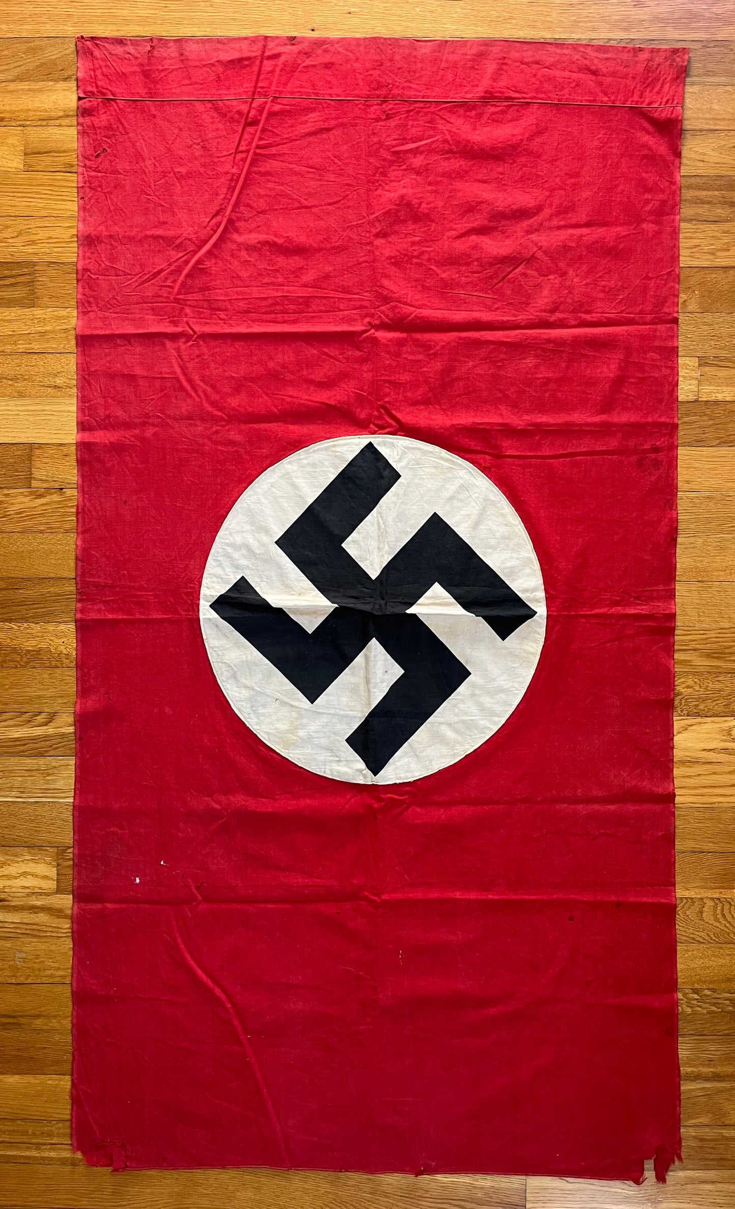 Original WW2 German Flag Banner Type (Large) Double Sided 4 FT 9 IN