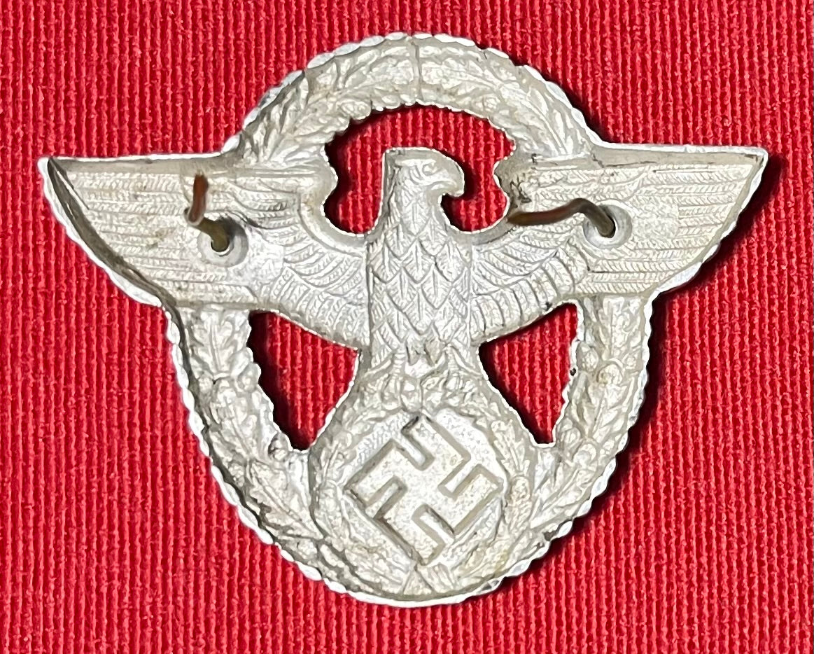 Original WW2 German NSDAP (NAZI PARTY) POLICE VISOR CAP EAGLE