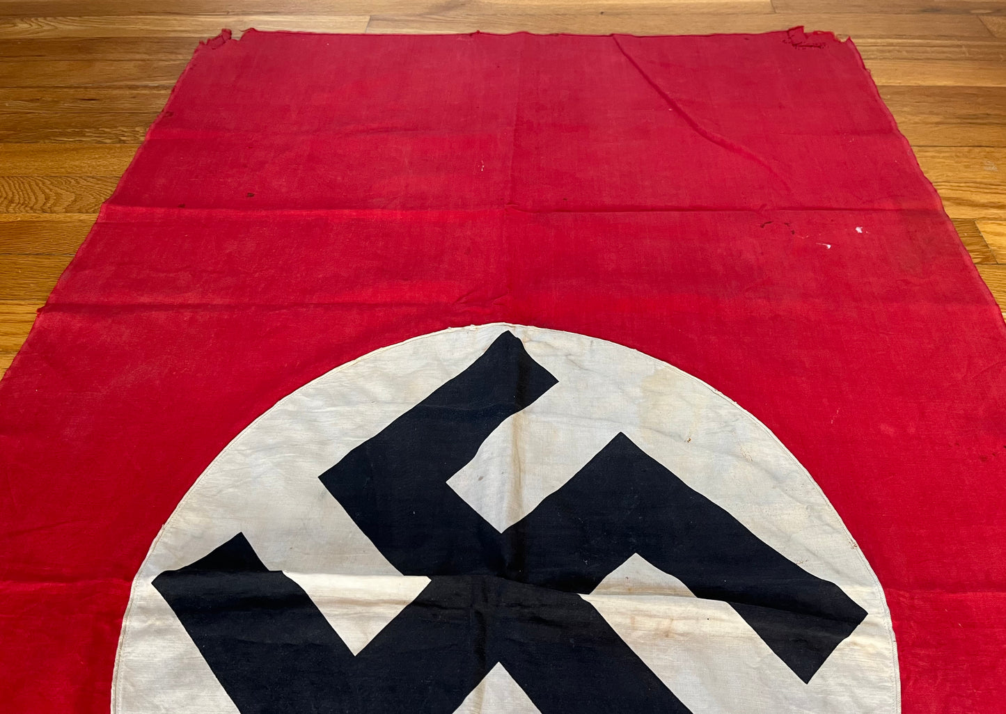 Original WW2 German Flag Banner Type (Large) Double Sided 4 FT 9 IN