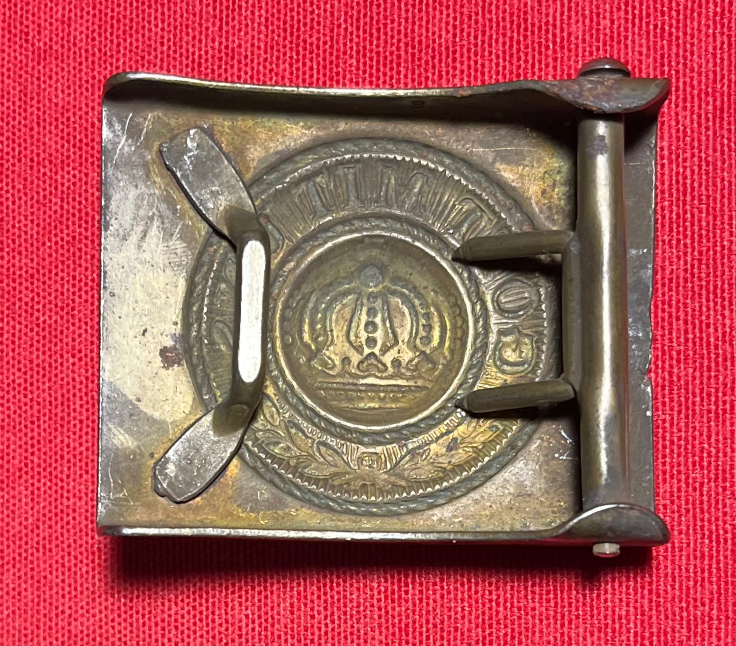 Authentic WWI German Prussian Belt Buckle "Gott Mit Uns" God Is With Us