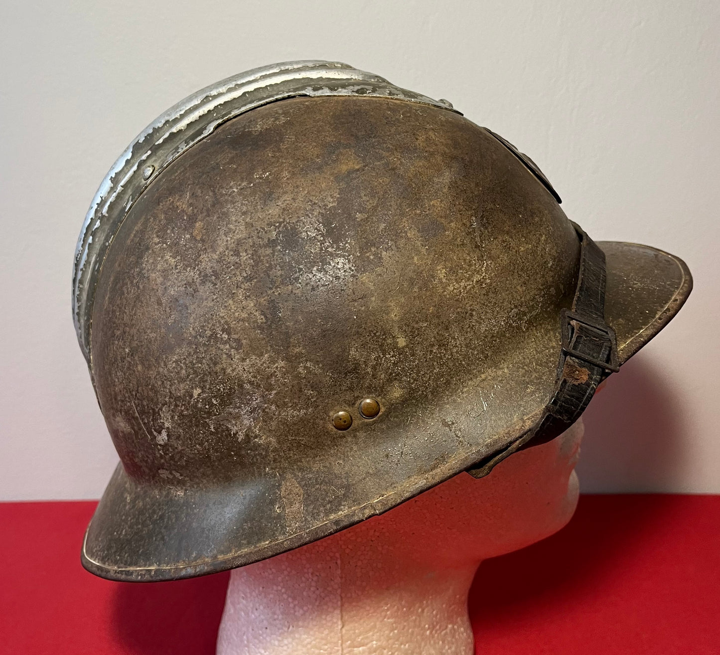 Original WWII French M1926 Adrian Engineer Helmet