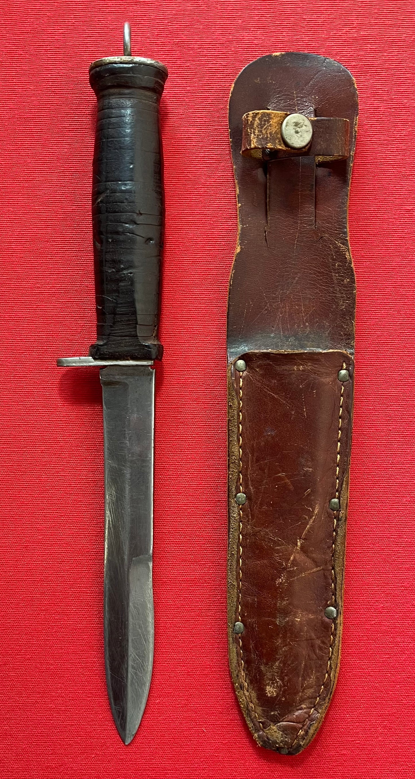 WW2 U.S. M3 Commercial Fighting Knife & Scabbard