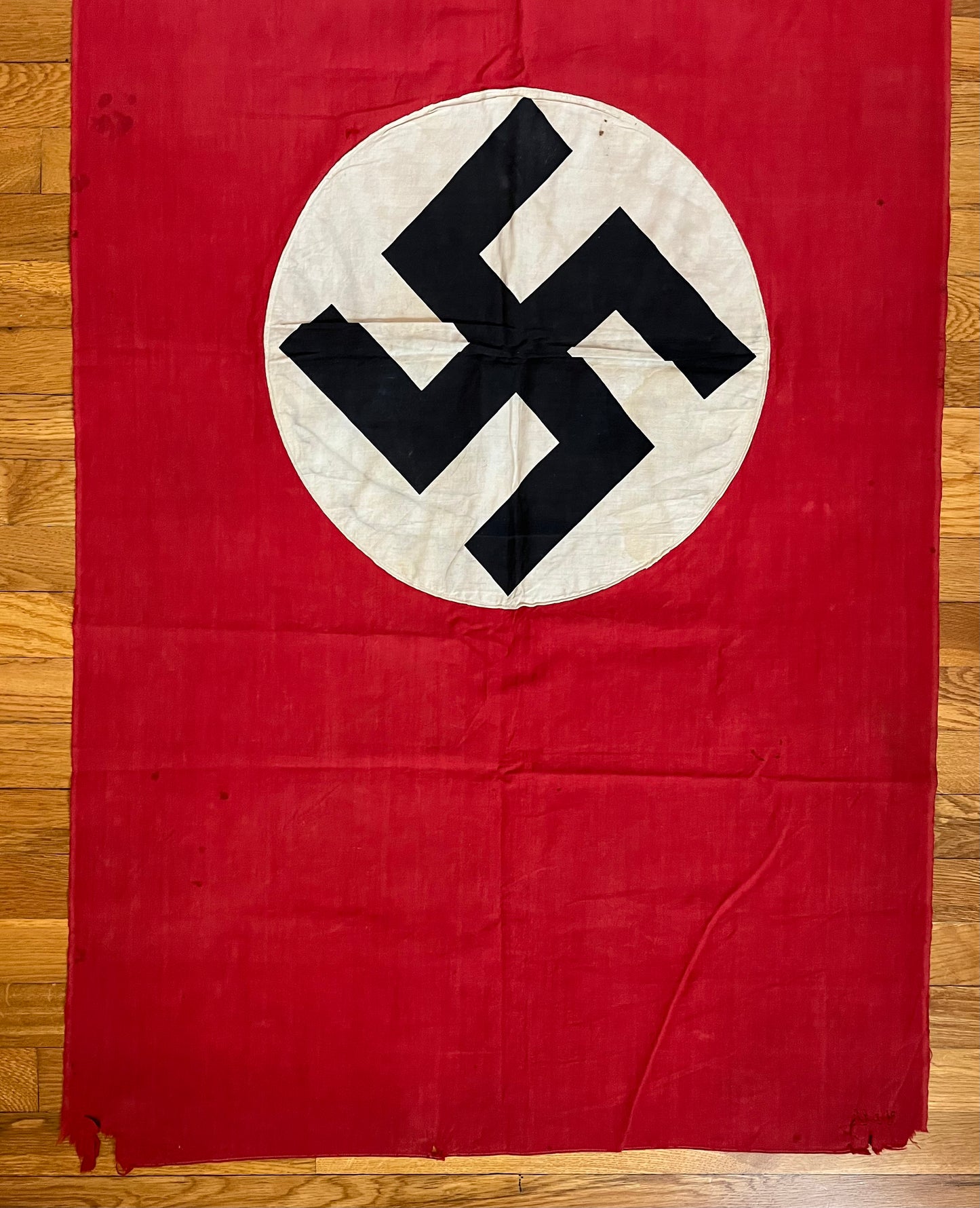 Original WW2 German Flag Banner Type (Large) Double Sided 4 FT 9 IN