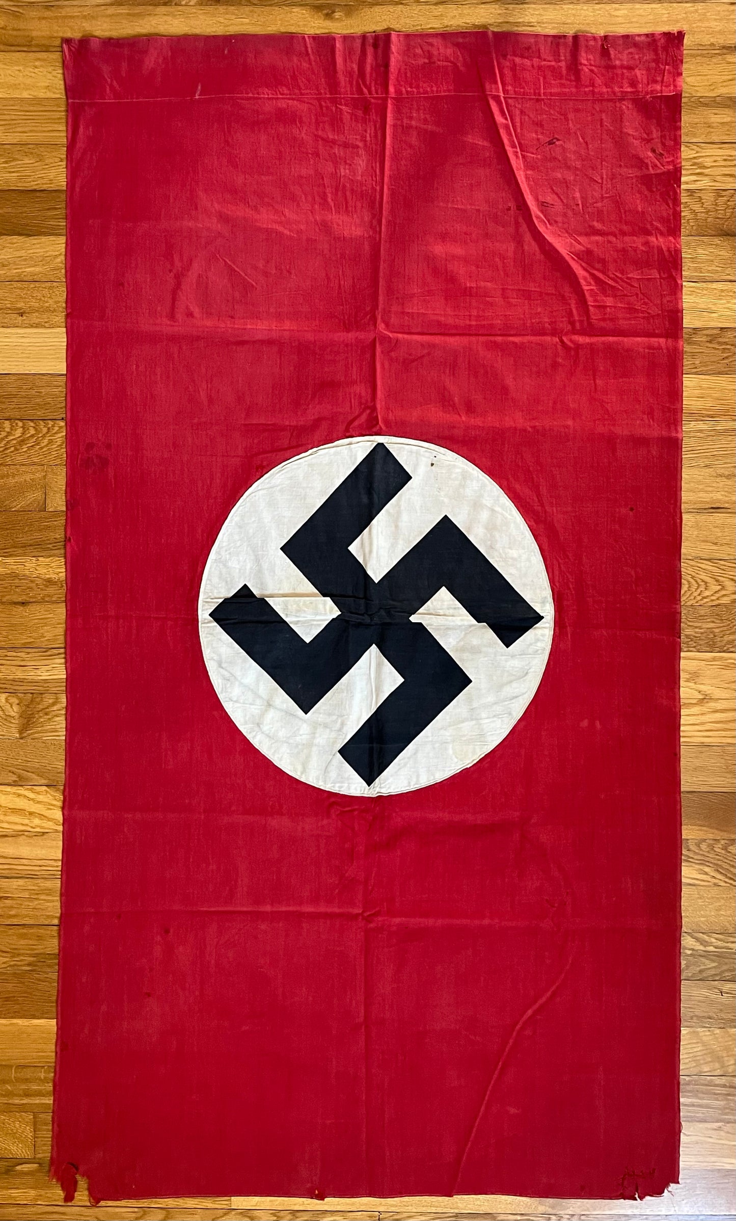 Original WW2 German Flag Banner Type (Large) Double Sided 4 FT 9 IN