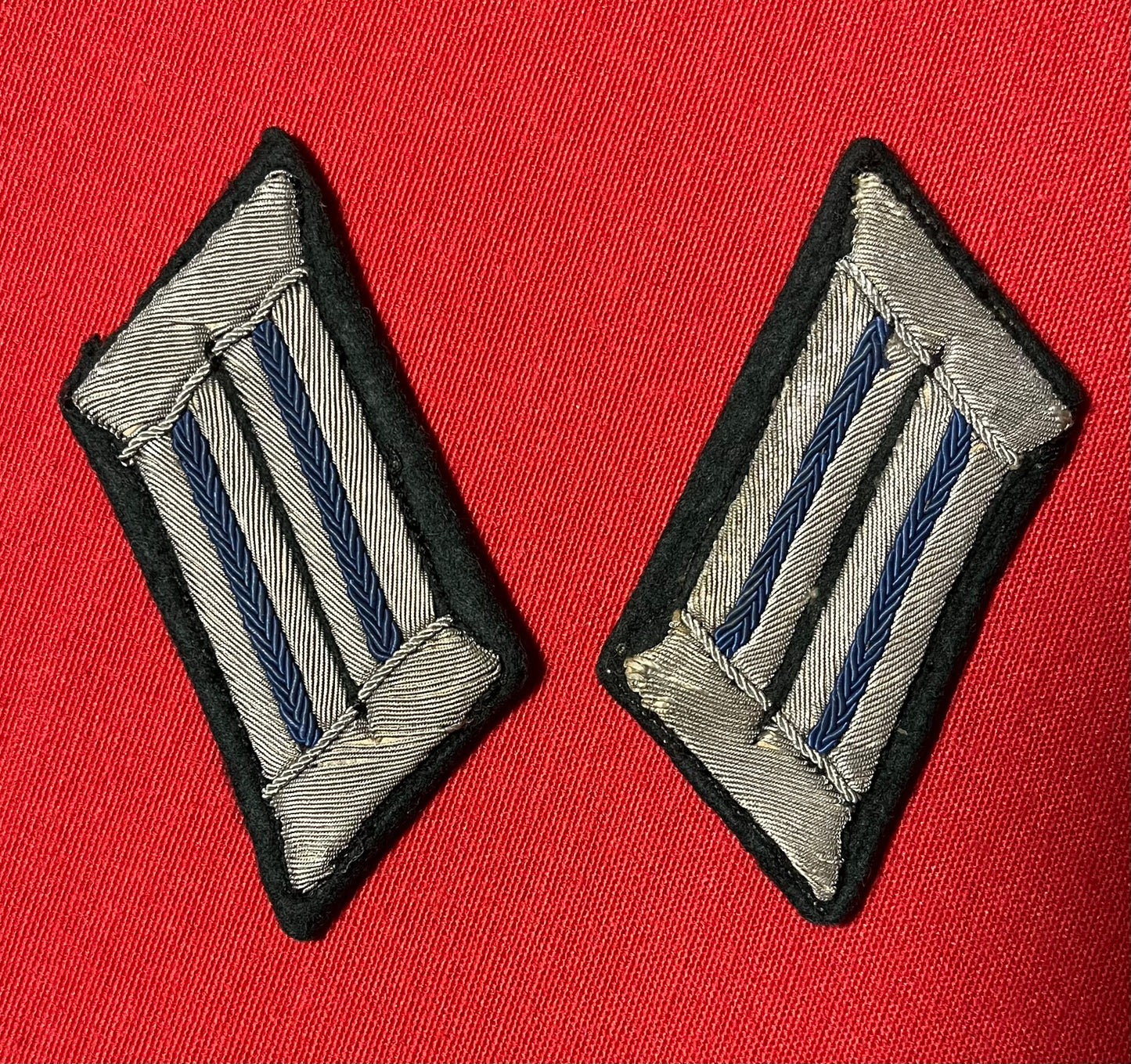 WW2 German Heer "Army" Transportation Officer's Collar Tab Pair / Authentic