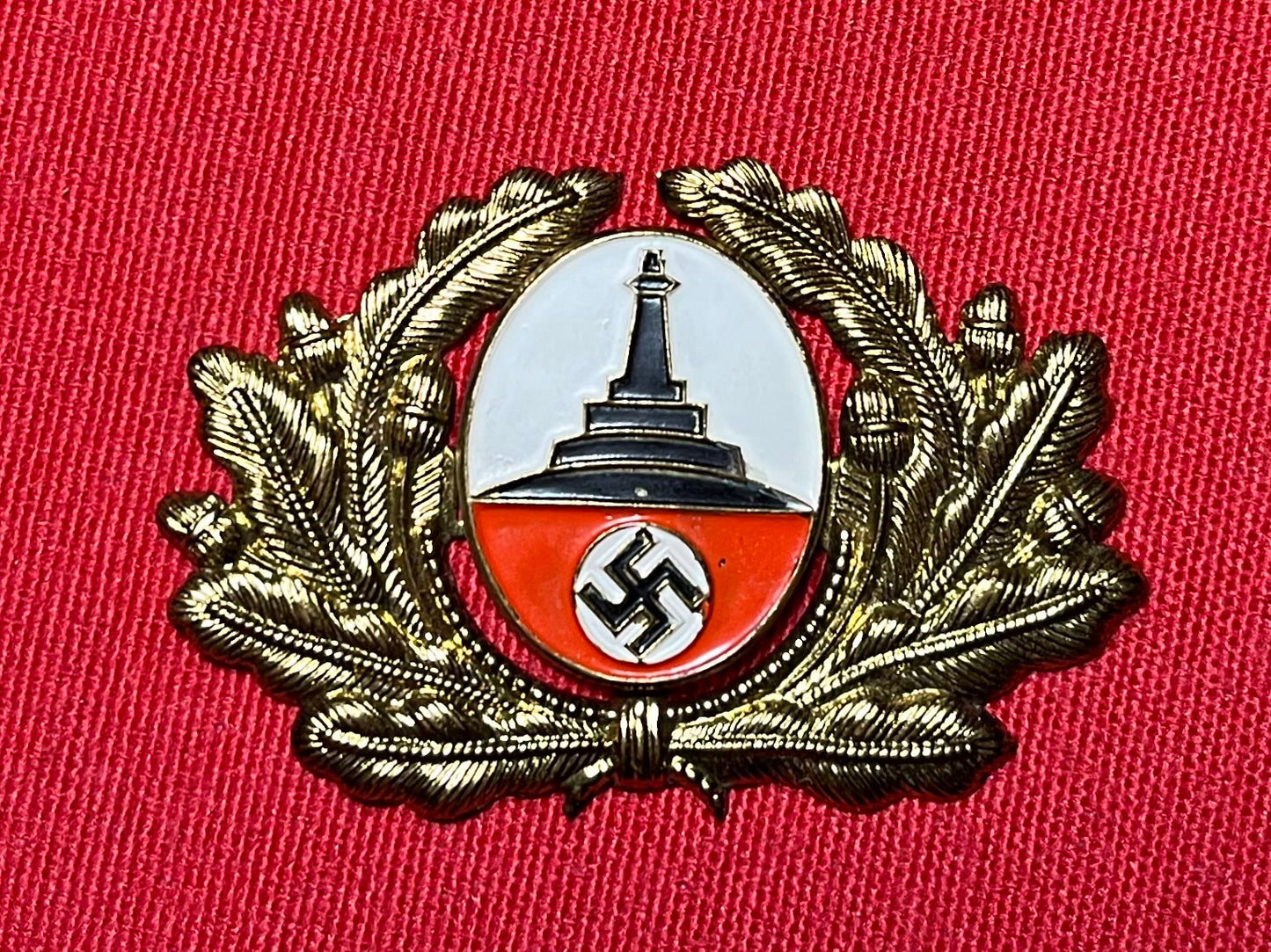 Original WWII German NSRKB (Veterans) Visor Cap Insignia