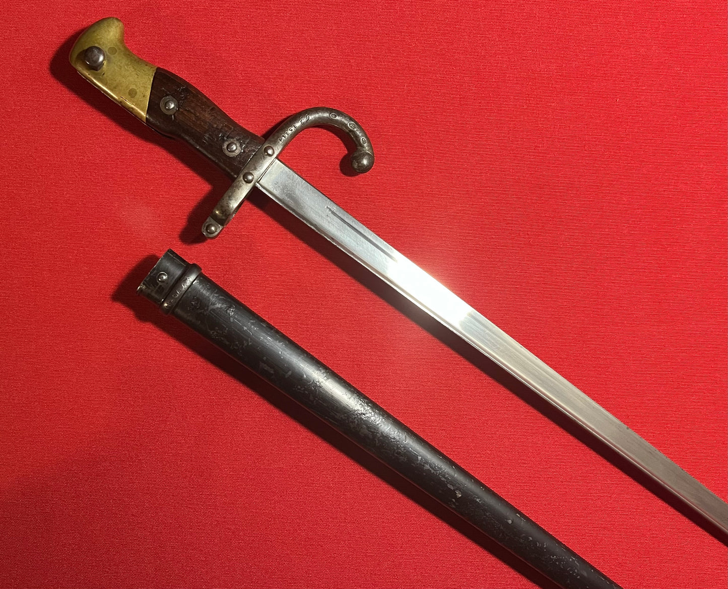 M1874 French Gras Bayonet with Matching Numbers Dated 1881