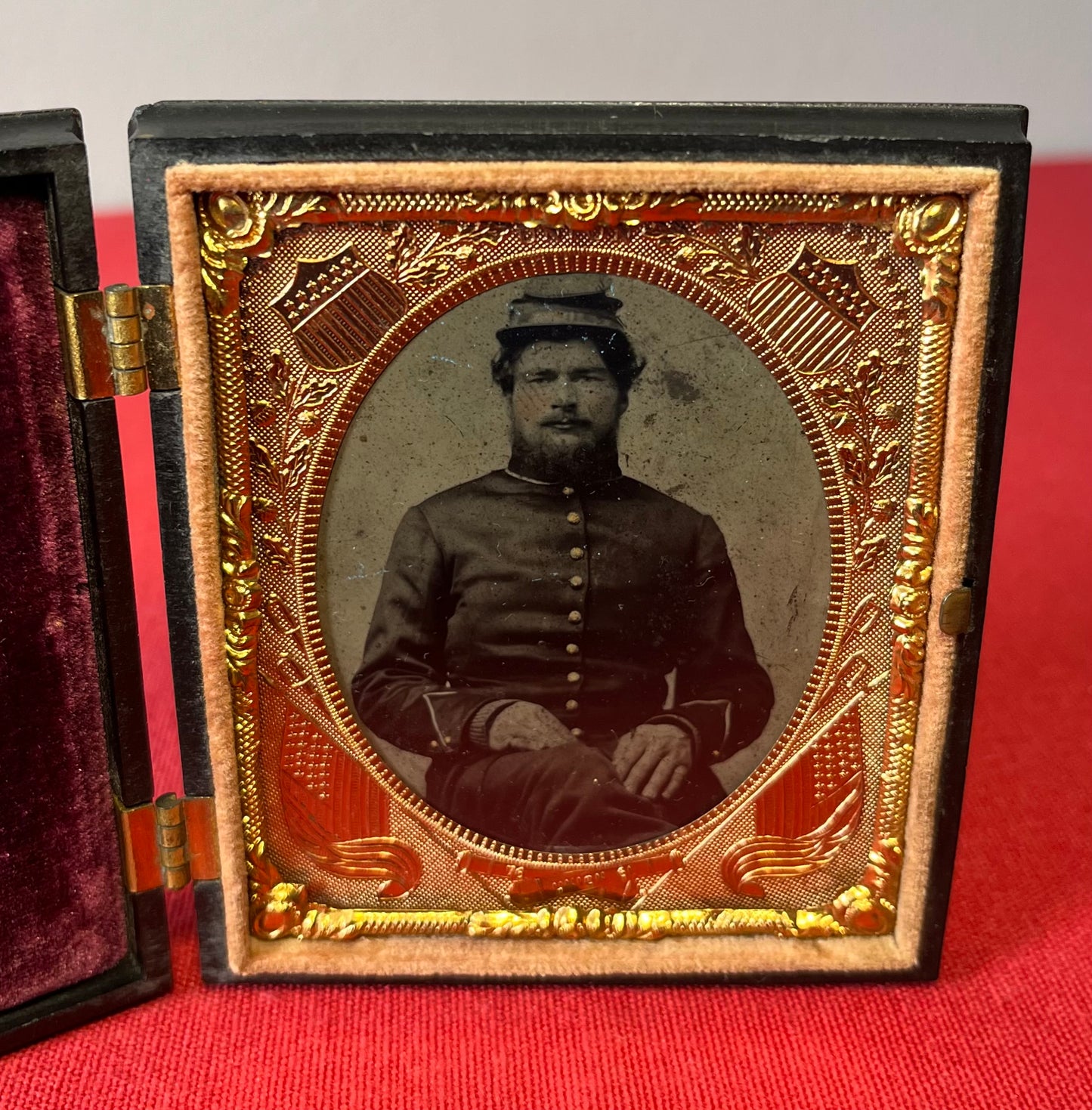 Civil War Soldier Image (Sixth Plate) in "Scarce” Constitution Case