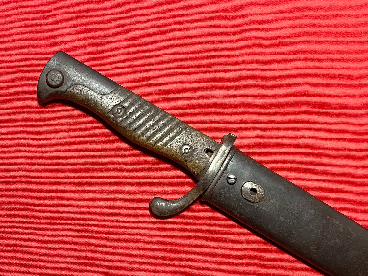 WW1 GERMAN M1898 98/05 "High Ear" Sawback Butcher Bayonet & Scabbard by V.C Shilling