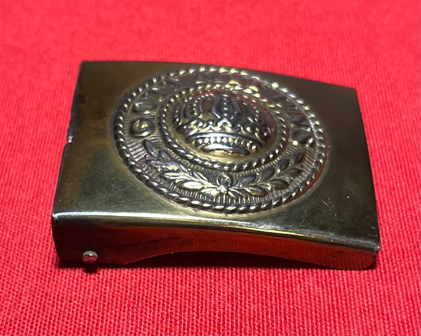 Authentic WWI German Prussian Belt Buckle "Gott Mit Uns" God Is With Us