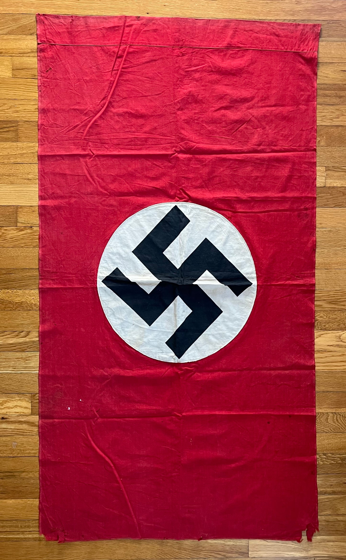 Original WW2 German Flag Banner Type (Large) Double Sided 4 FT 9 IN