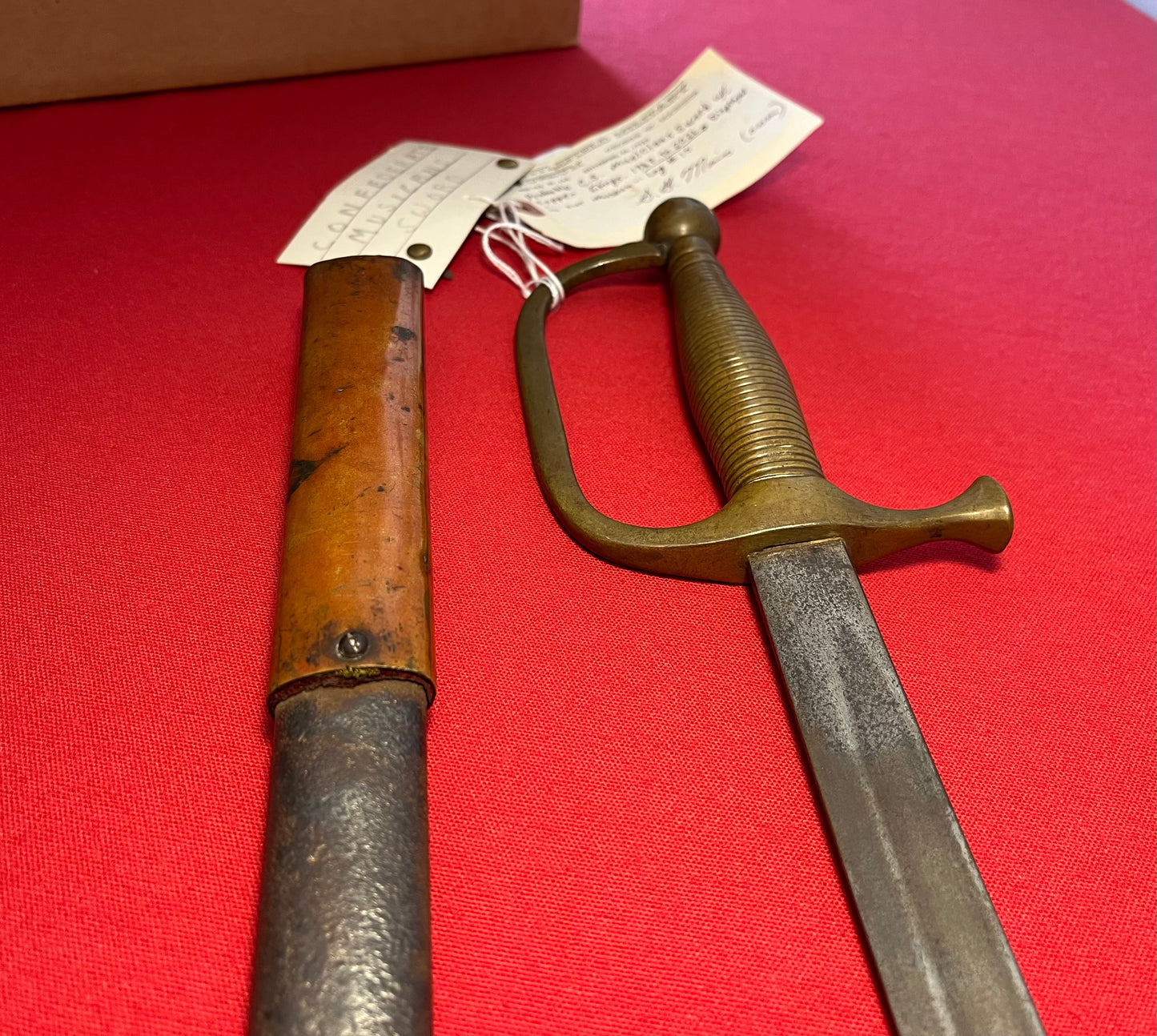 Rare / Confederate Musicians Sword by Boyle & Gamble / Battlefield M. Gettysburg