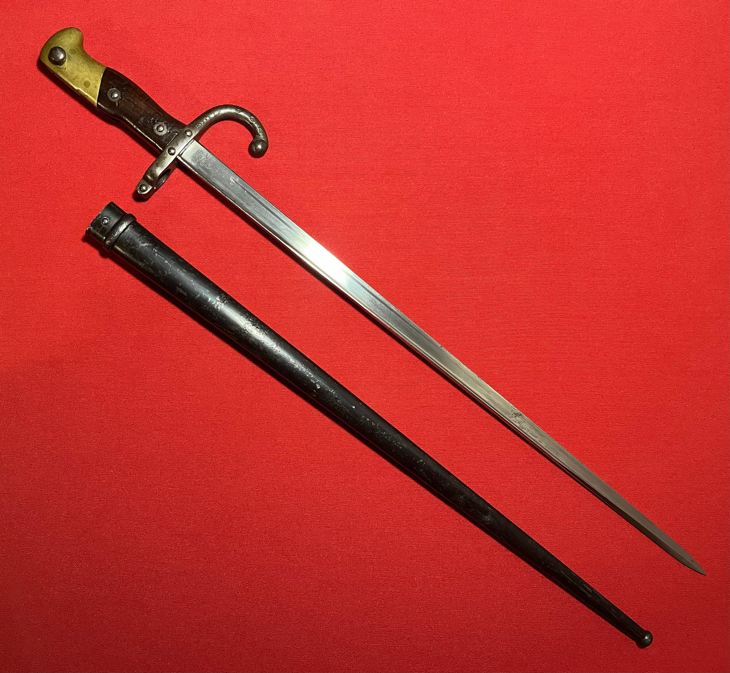 M1874 French Gras Bayonet with Matching Numbers Dated 1881