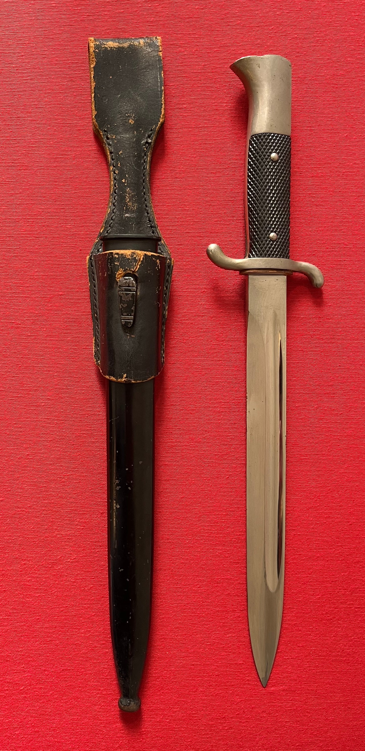 WW2 German Fire Police Dress Dagger & Scabbard with Frog