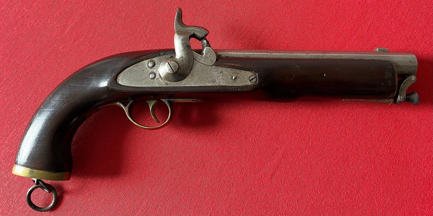 Original British East India Company Model 1843 Percussion Cavalry Horse Pistol