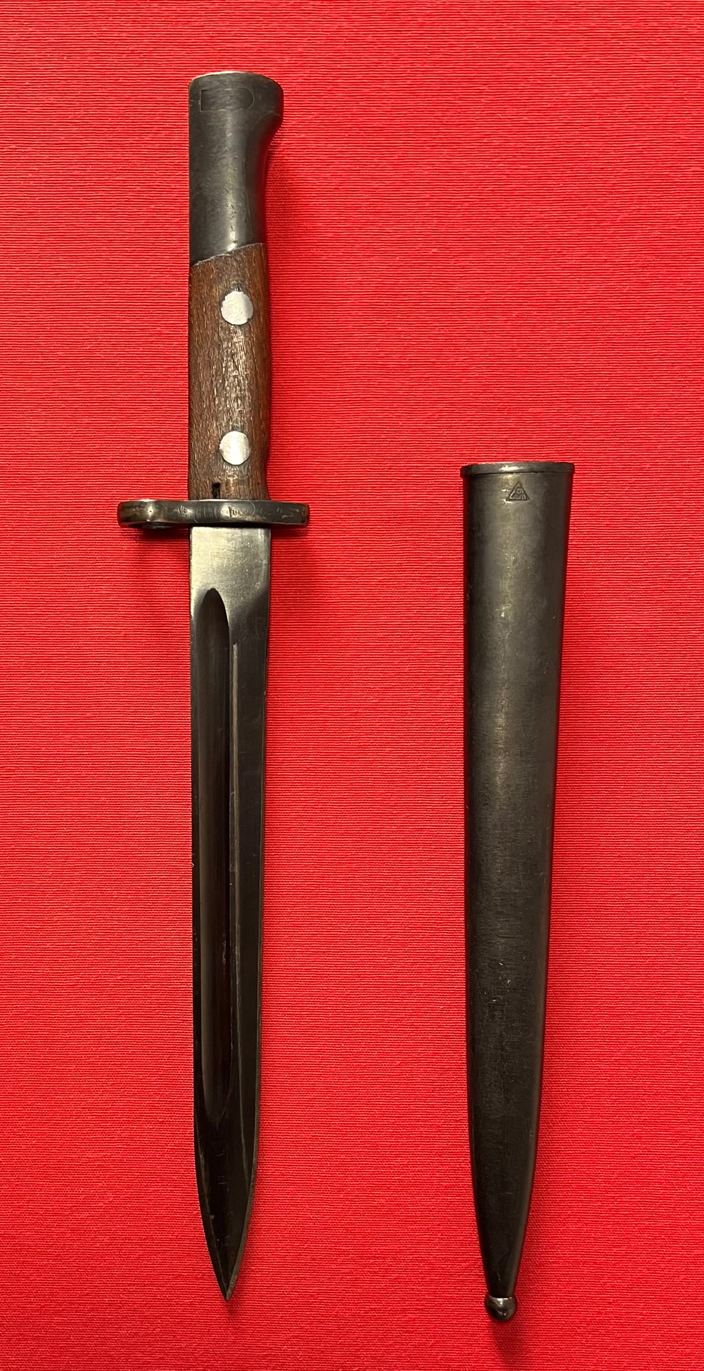 Yugo Yugoslavian M48 K98 Mauser Bayonet & Scabbard