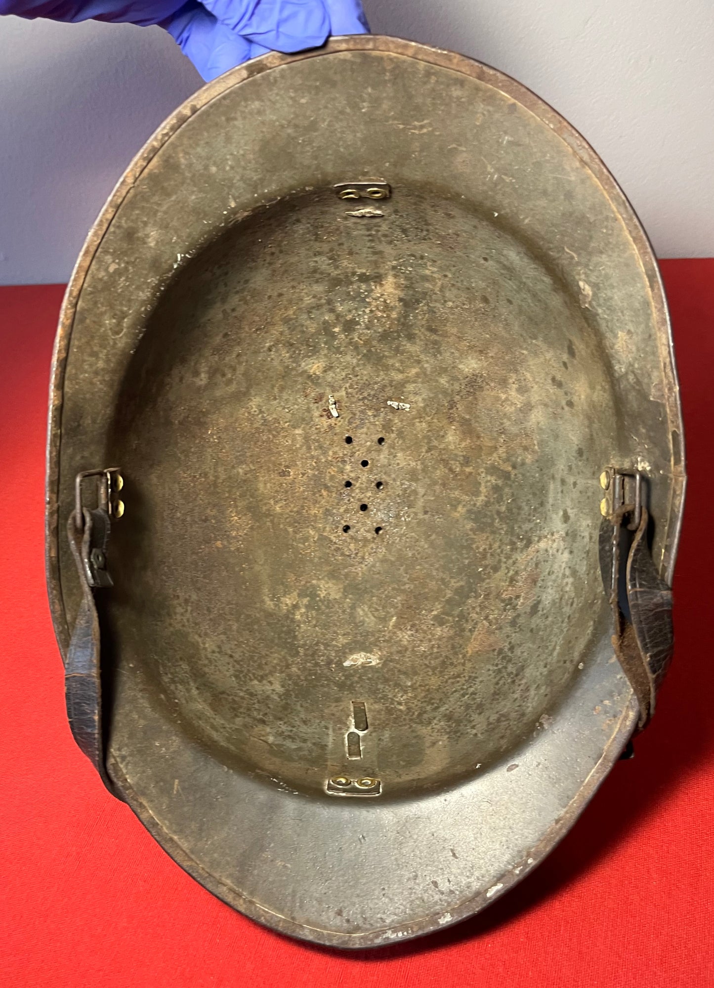 Original WWII French M1926 Adrian Engineer Helmet