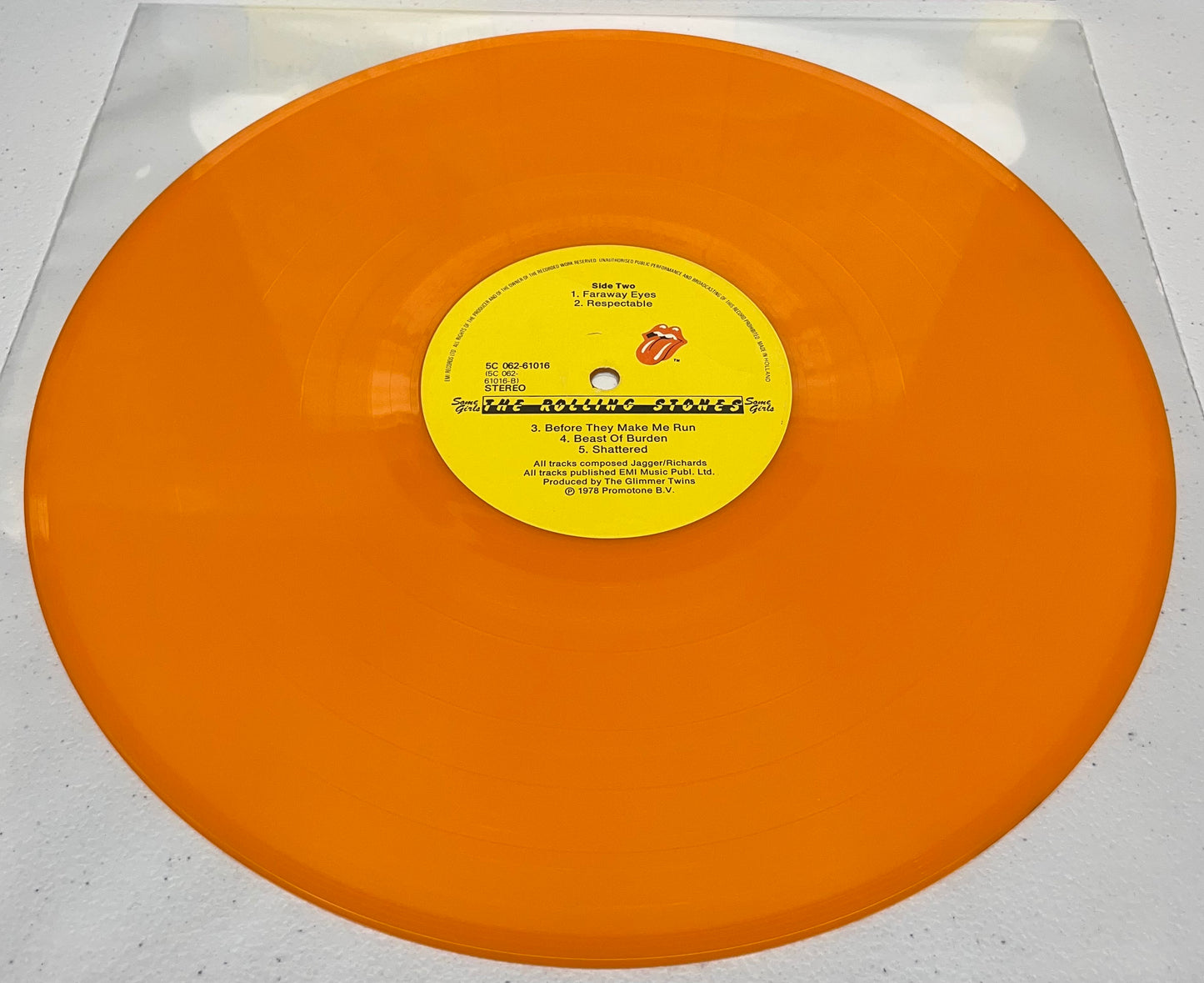 ROLLING STONES: Some Girls 1978 Import Orange Vinyl Rare Colored Version