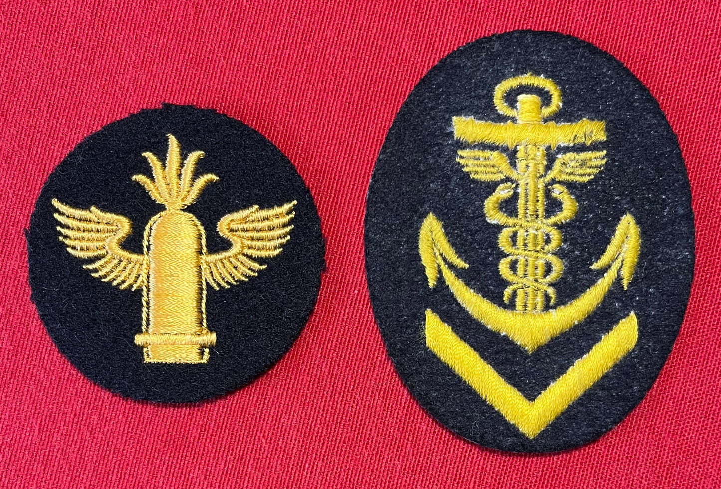 WW2 German Kriegsmarine (NAVY) Costal Artillery and Senior NCO Patch’s