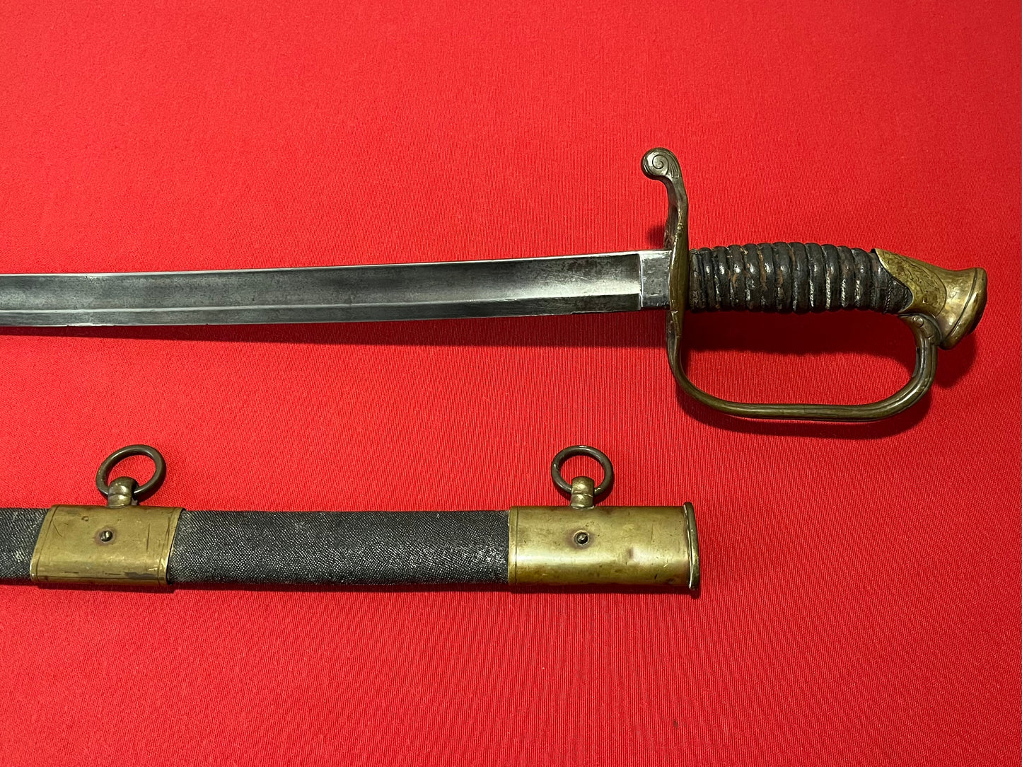 M1850 Civil War Foot Officer's Sword with Sharkskin Scabbard