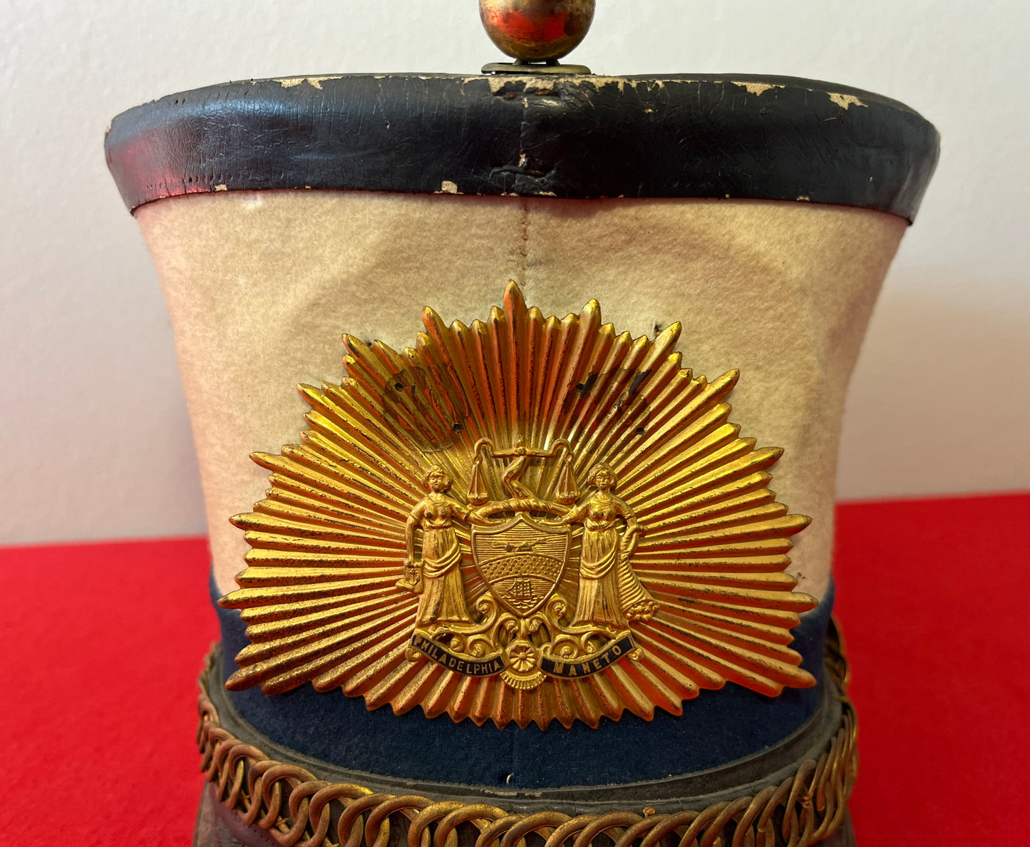 1880’s Philadelphia Home Guard Shako / Battlefield Military Museum Gettysburg, Pa