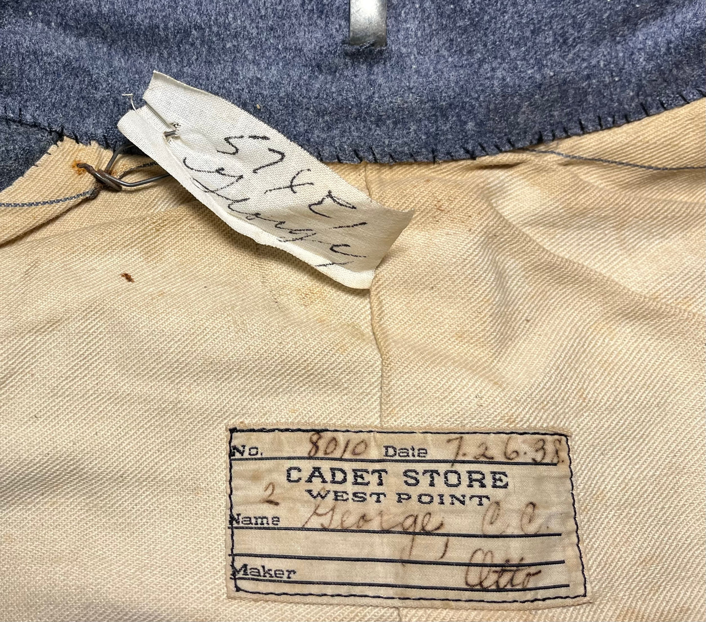 General George S Patton’s Godsons West Point Jacket / Maj. Charles Curtis George