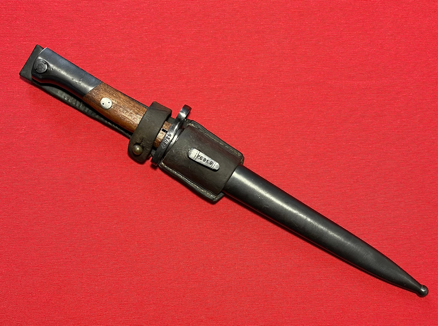 Yugo Yugoslavian M48 K98 Mauser Bayonet & Scabbard with Frog