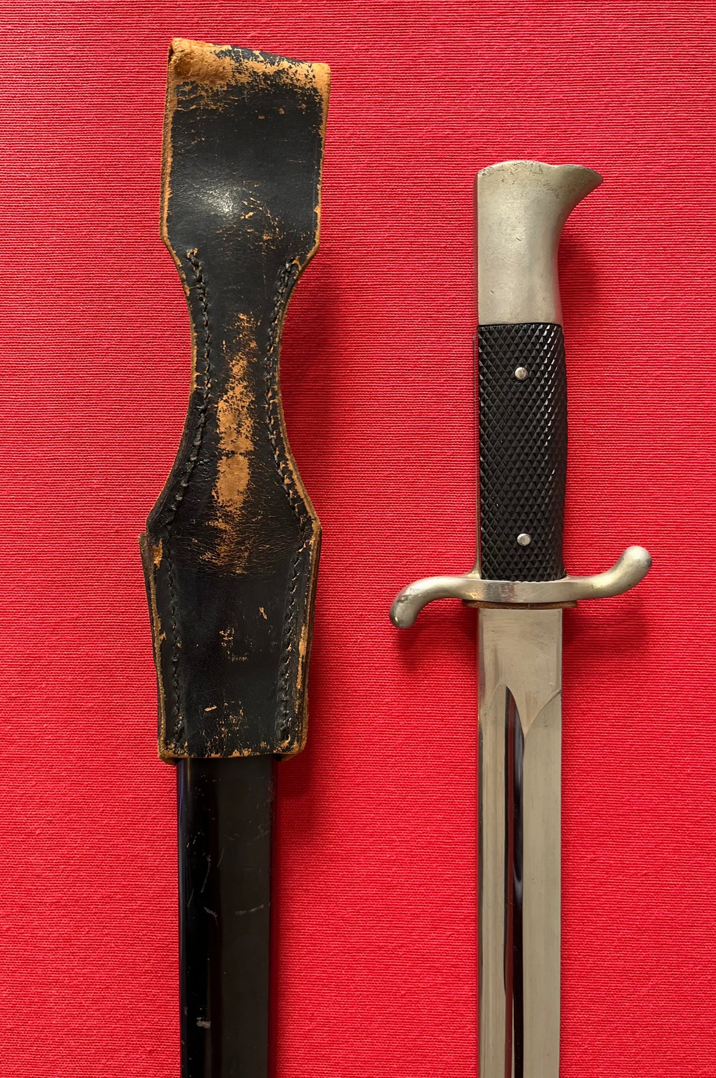 WW2 German Fire Police Dress Dagger & Scabbard with Frog