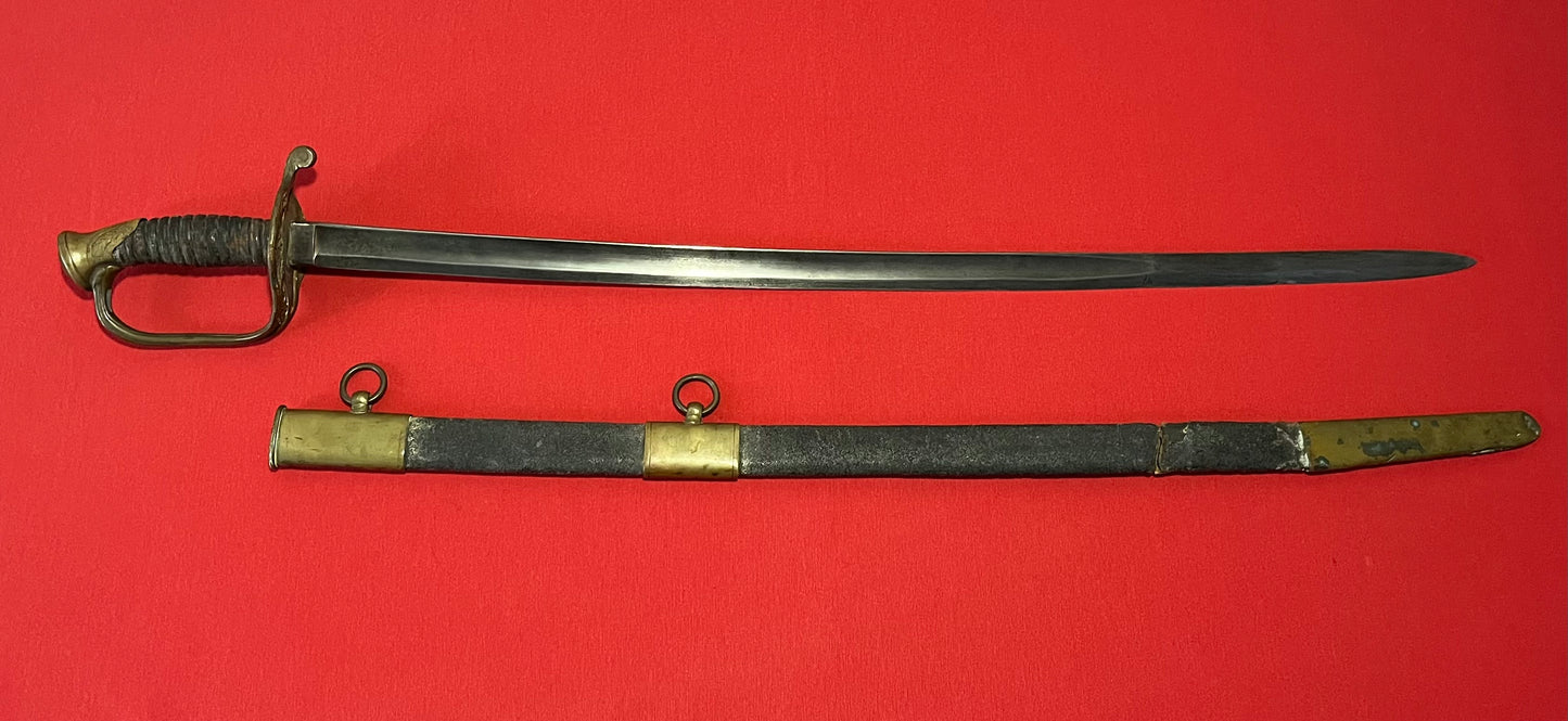 M1850 Civil War Foot Officer's Sword with Sharkskin Scabbard