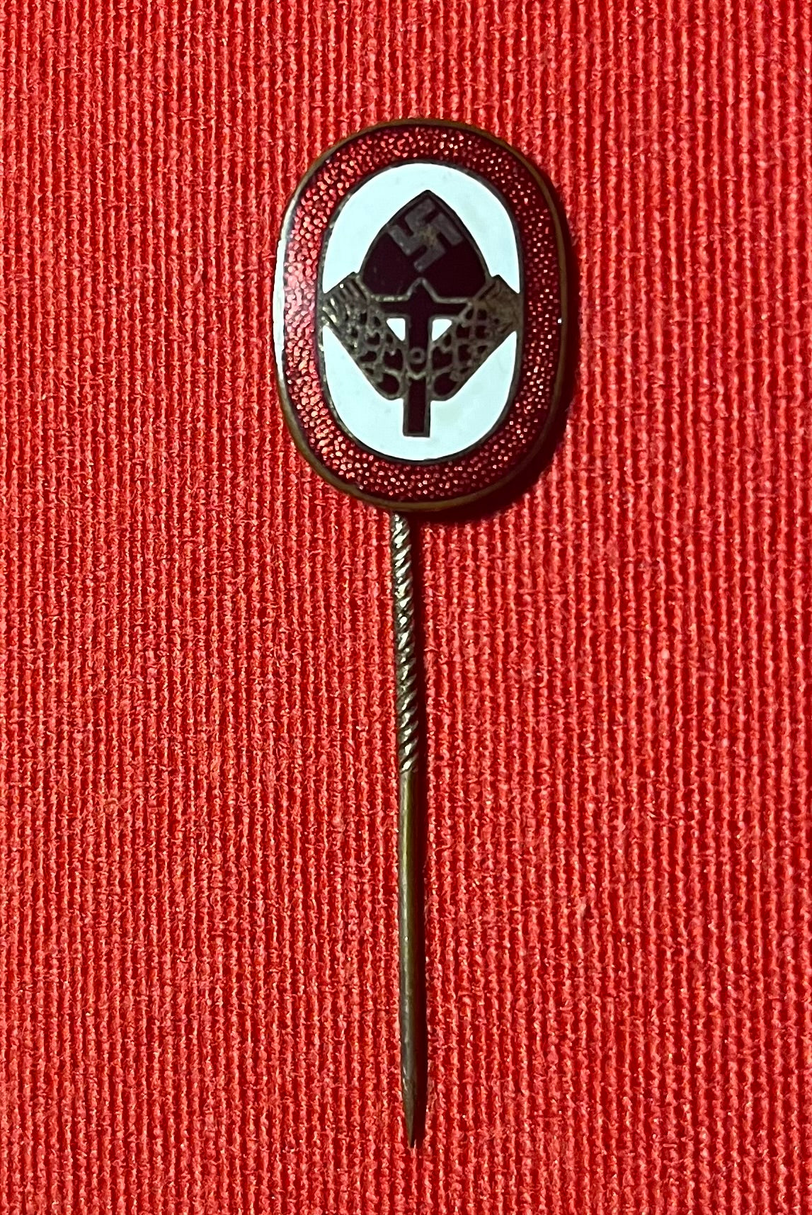 Authentic / WW2 German NSDAP (NAZI PARTY) RAD MEMBERS STICK PIN & Photos