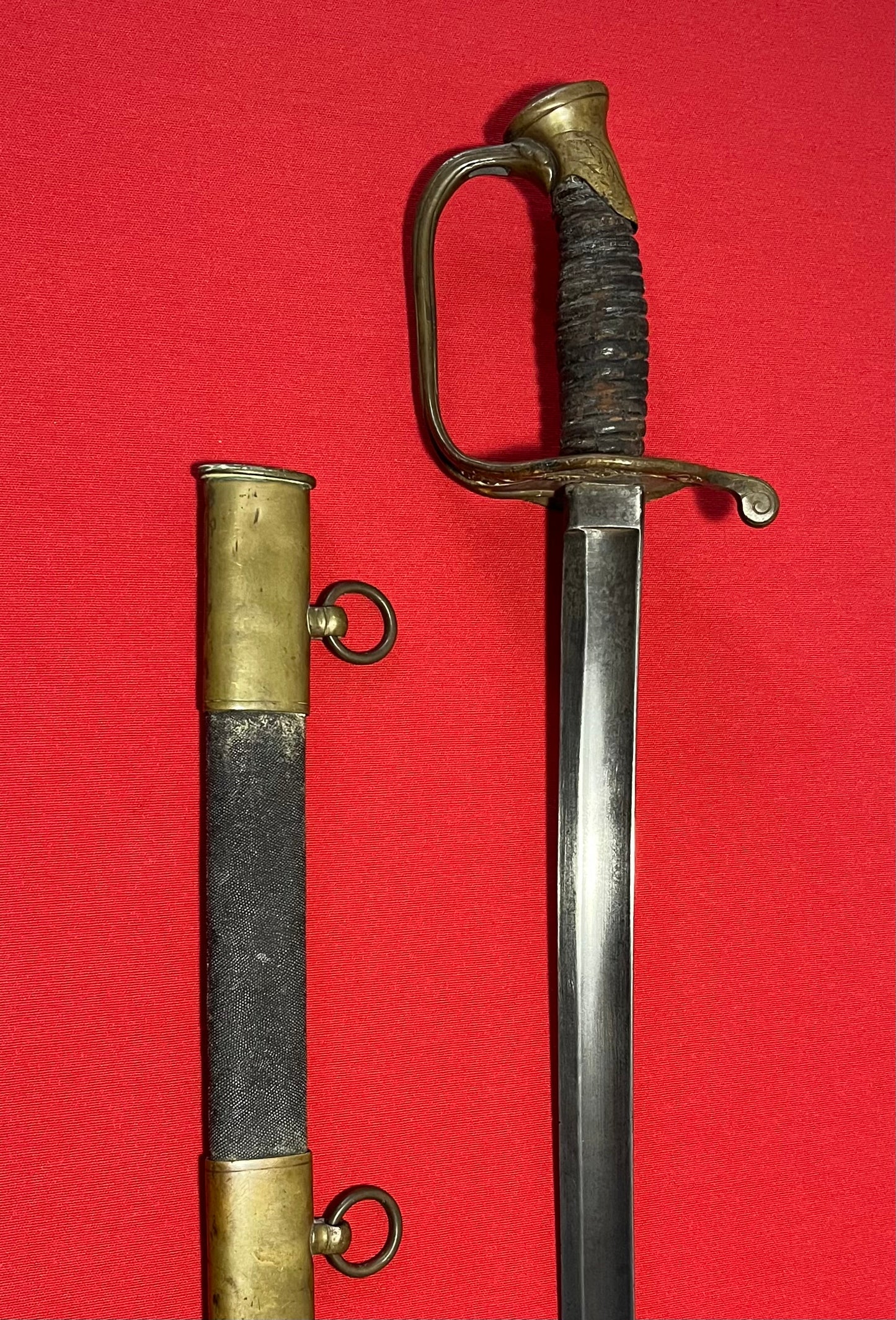 M1850 Civil War Foot Officer's Sword with Sharkskin Scabbard