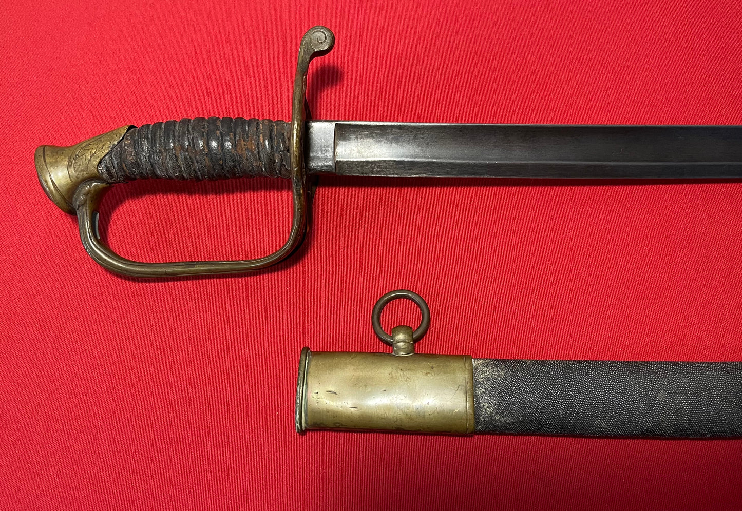 M1850 Civil War Foot Officer's Sword with Sharkskin Scabbard