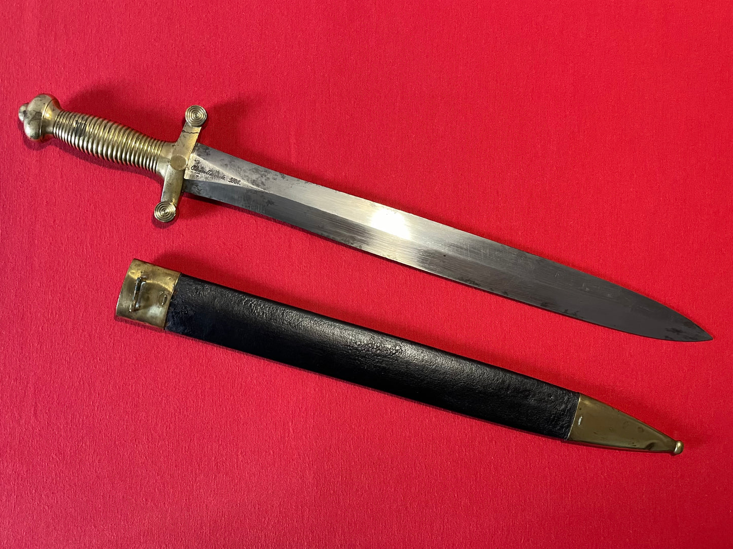 M1831 French Artillery Short Sword & Scabbard / Civil War Era