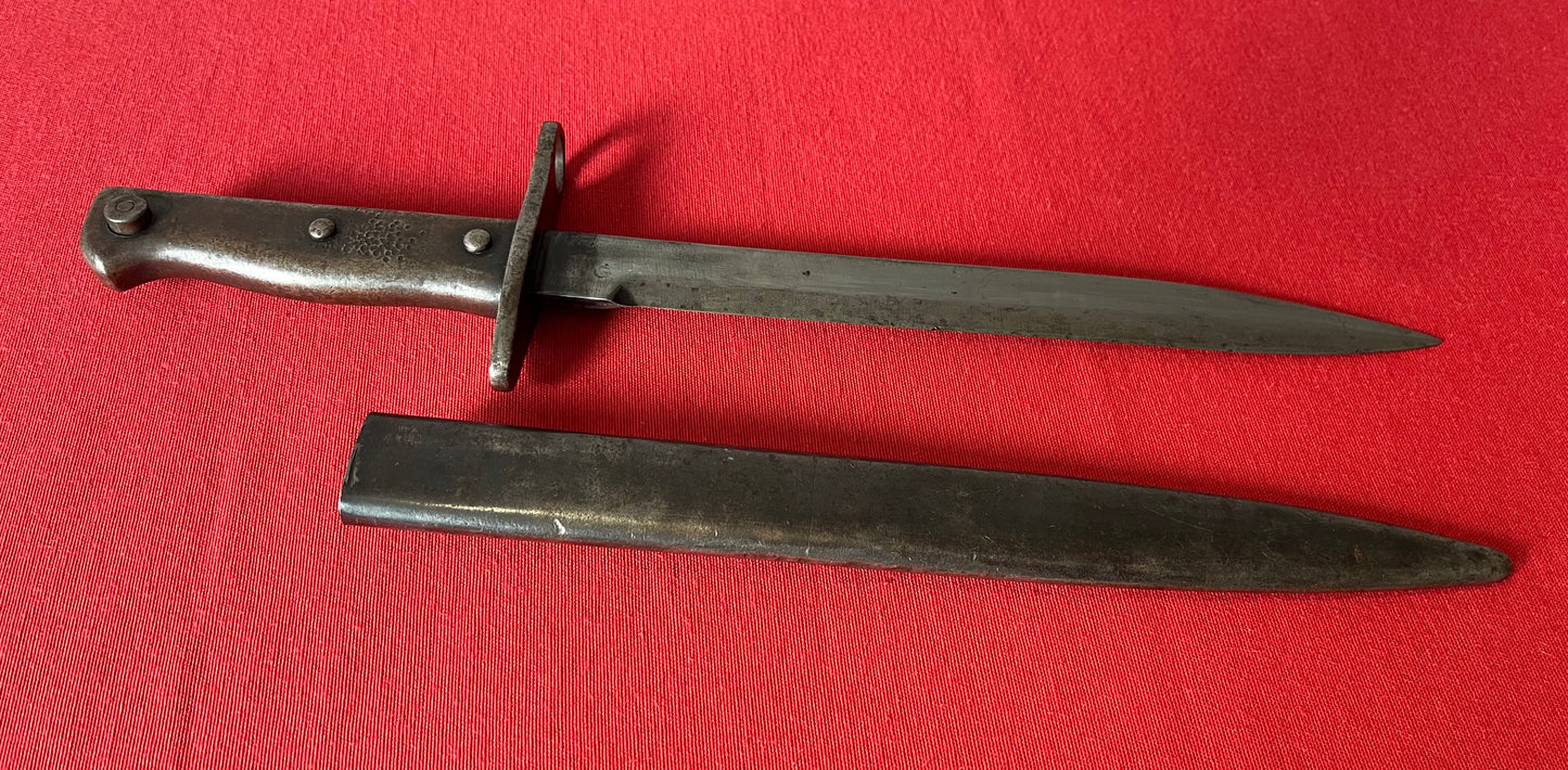 WW1 Ottoman Turkish M.1916 Ersatz Bayonet & Scabbard - German Made