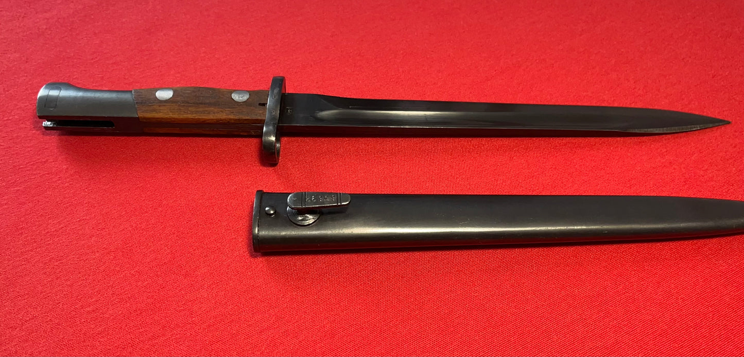 Yugo Yugoslavian M48 K98 Mauser Bayonet & Scabbard with Frog