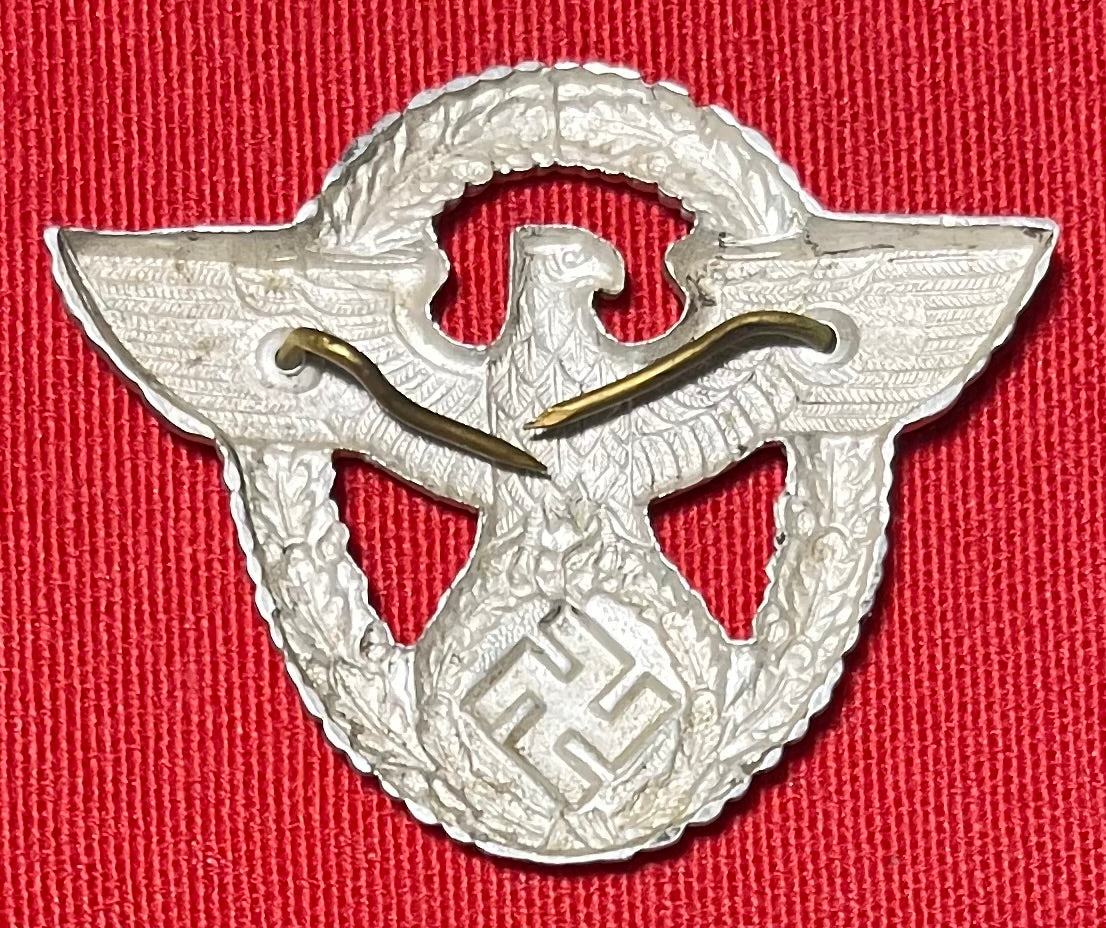 Original WW2 German NSDAP (NAZI PARTY) POLICE VISOR CAP EAGLE