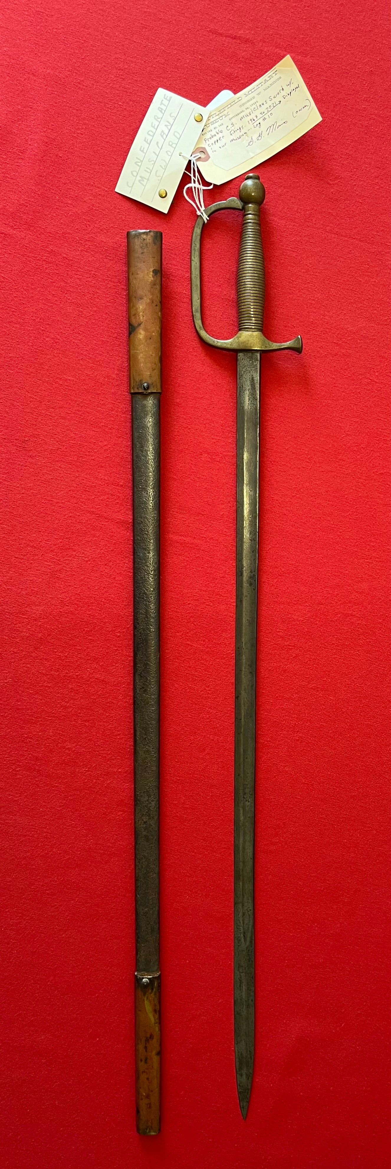 Rare / Confederate Musicians Sword by Boyle & Gamble / Battlefield M. Gettysburg