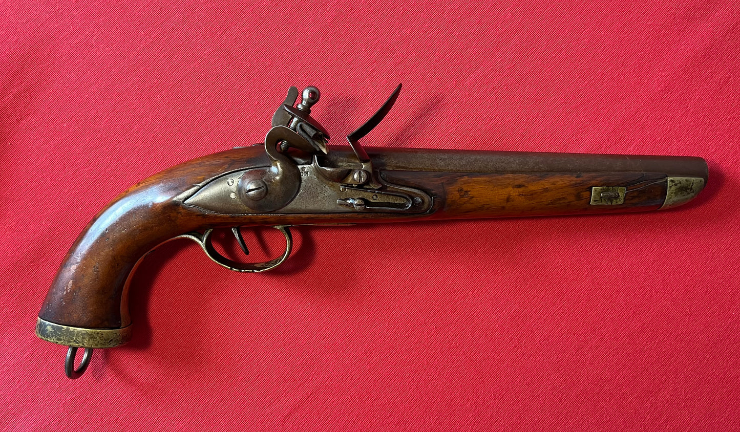 DUTCH Delft Nederlandse Antique FLINTLOCK Pistol .70 Caliber Naval Pistol