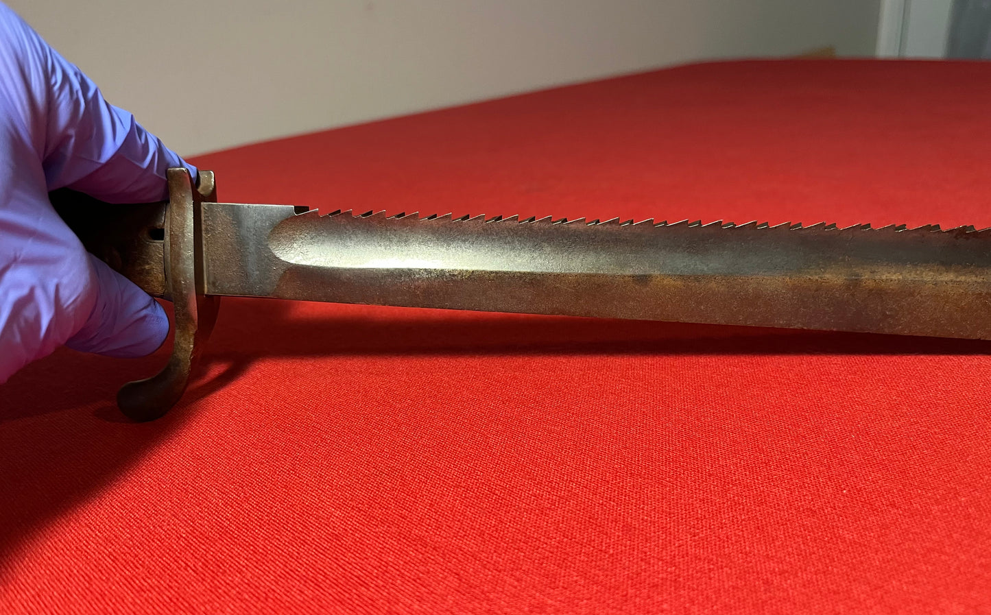 WW1 GERMAN M1898 98/05 "High Ear" Sawback Butcher Bayonet & Scabbard by V.C Shilling