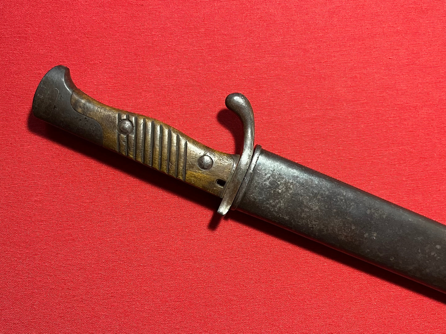 WW1 GERMAN M1898 98/05 "High Ear" Sawback Butcher Bayonet & Scabbard by V.C Shilling