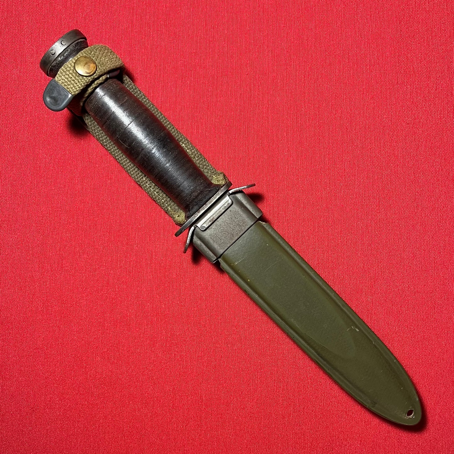 WW2 U.S. M3 Fighting Knife by Aerial with M8 Scabbard