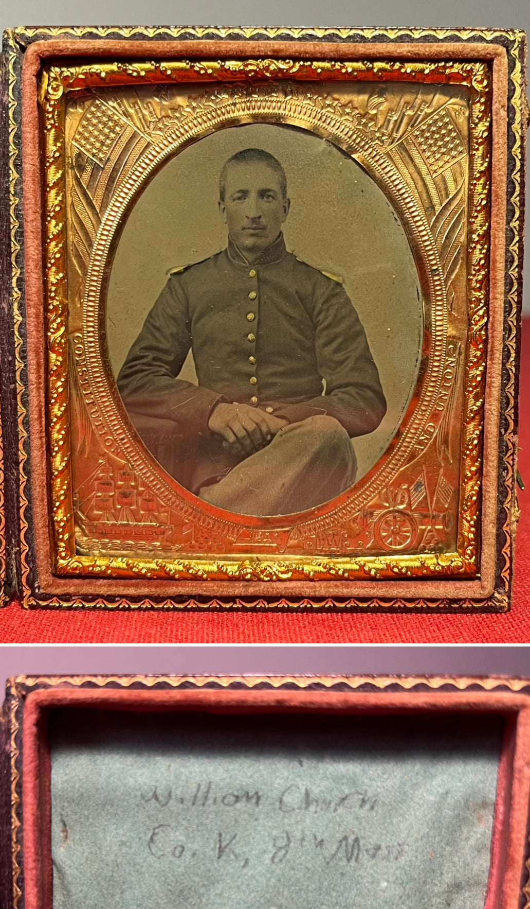 Civil War Soldier Image (Identified) William Church / Co. K 8th Massachusetts