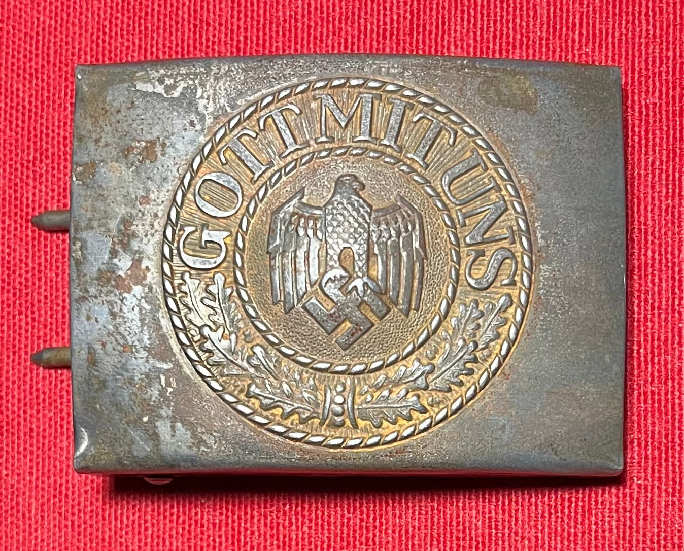 WW2 German "Heer" Army Belt Buckle Marked J.F.S Josef Feix & Söhne