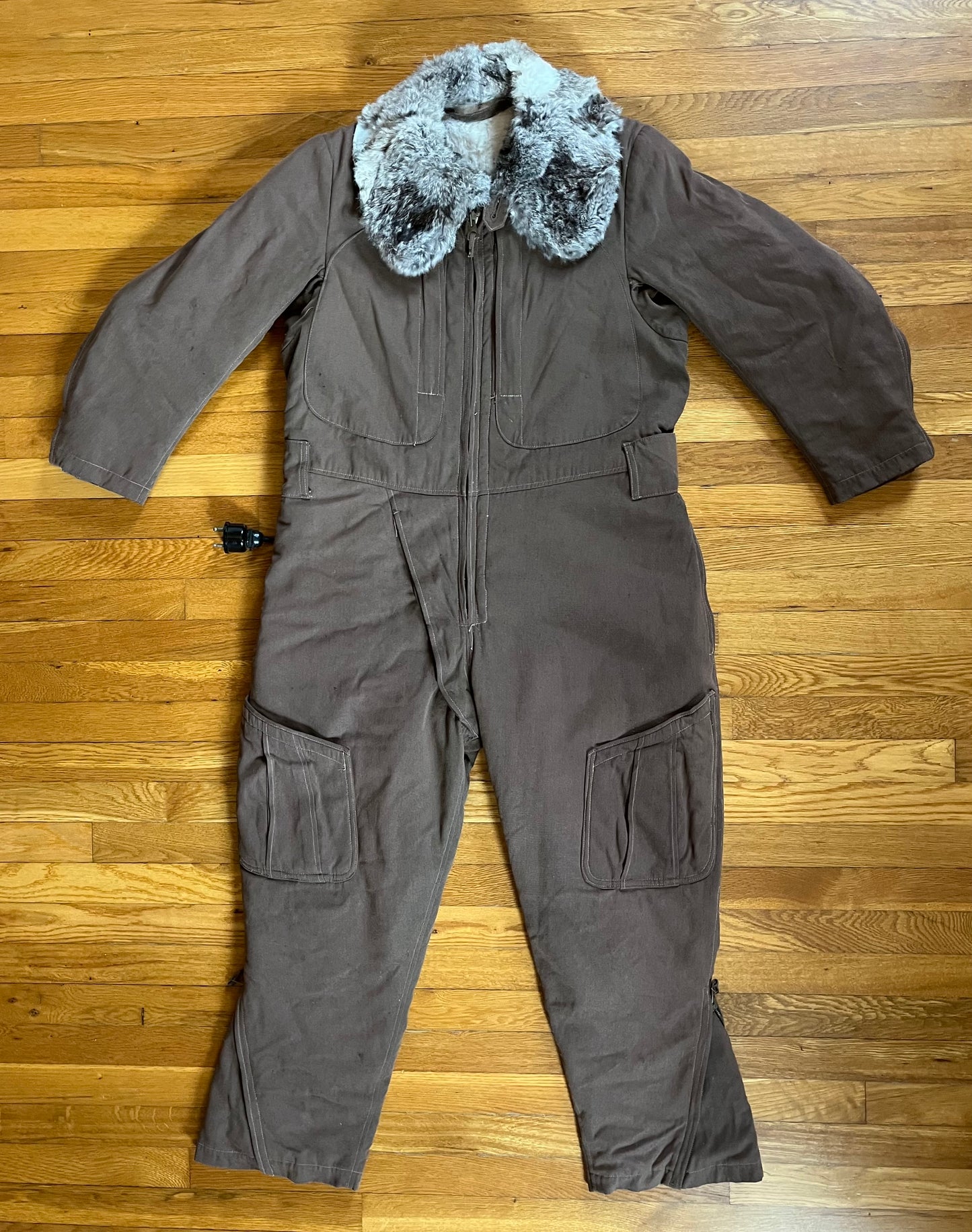 Rare WW2 Japanese Army Pilot's Winter Fur Lined Flight Suit